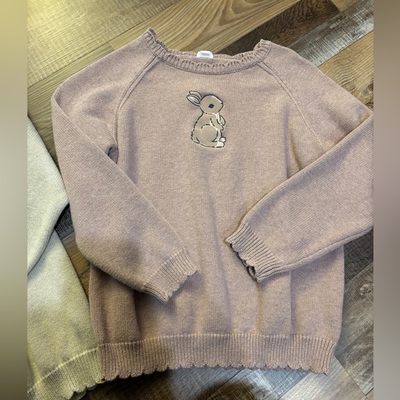 10Y - 100% Cotton Jamie Kay Sweaters - Cream and Pink - Picture 4 of 5